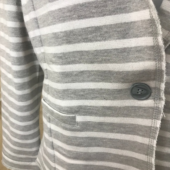 Tommy Hilfiger Striped Glitter Blazer Jacket Large - Picture 2 of 6